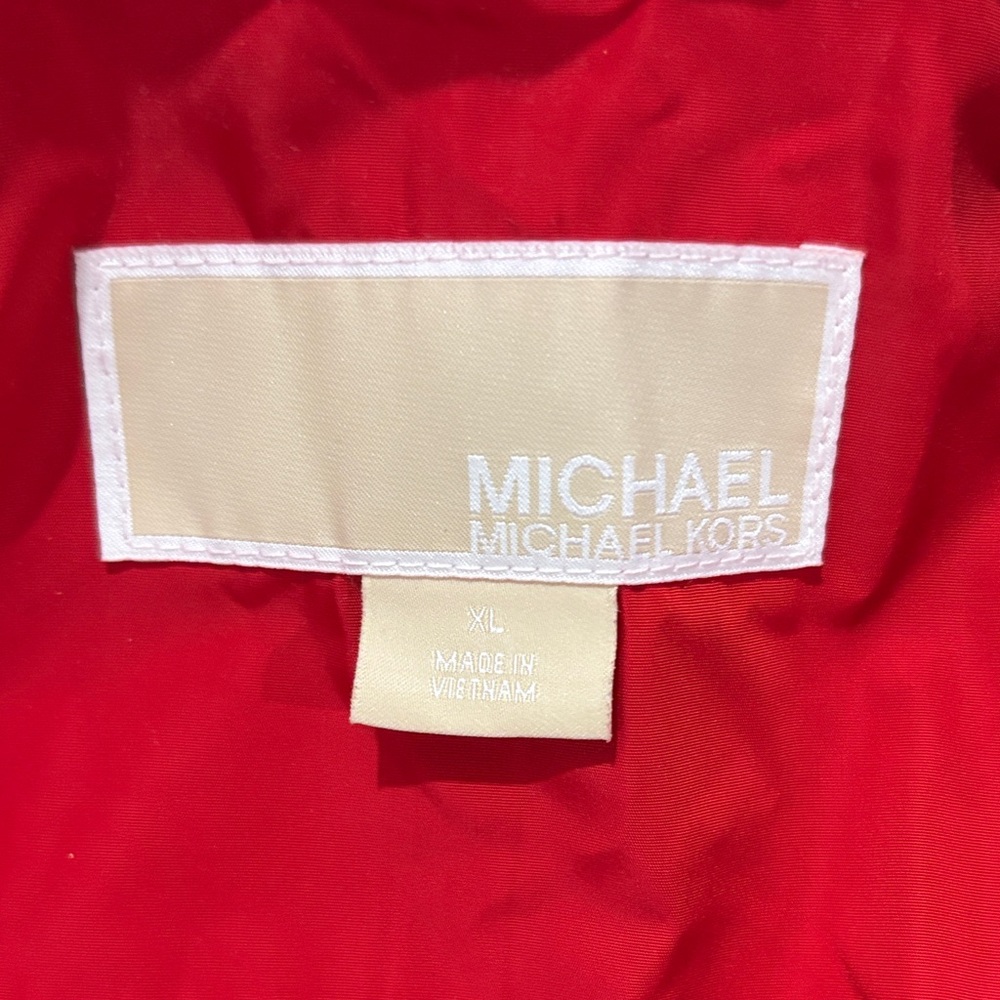 Michael Kors Red Trench Coat - Picture 2 of 2